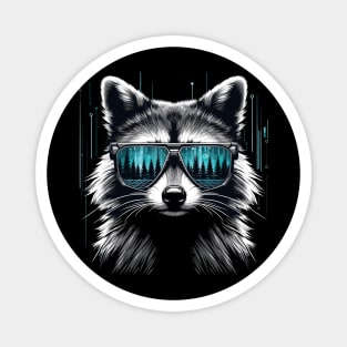 Raccoon Sunglasses Magnet